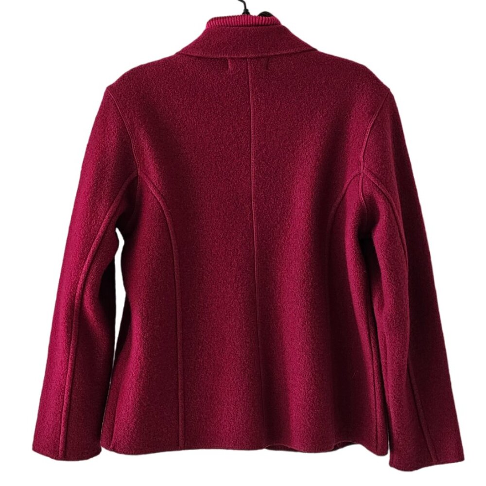 Petite Sophisticate 100% Boiled Wool Jacket | Like New | SP | Raspberry Pink - Picture 5 of 15